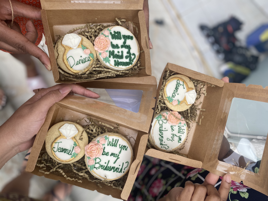 Ornamental Bridesmaid Cookies